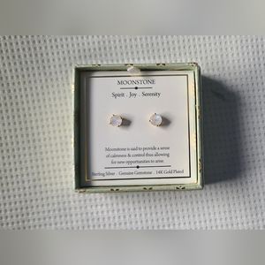 Brand New Shivam Arts India Moonstone Earrings